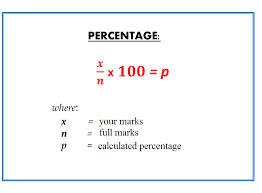 How to calculate percentage of marks Percent Calculation With Formula