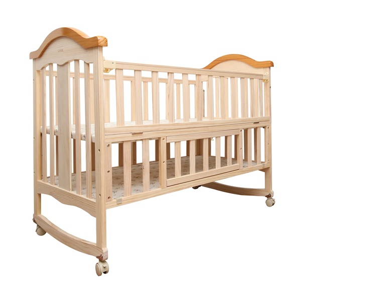 wooden crib