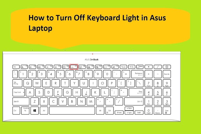 keyboard light shortcut key asus vivobook