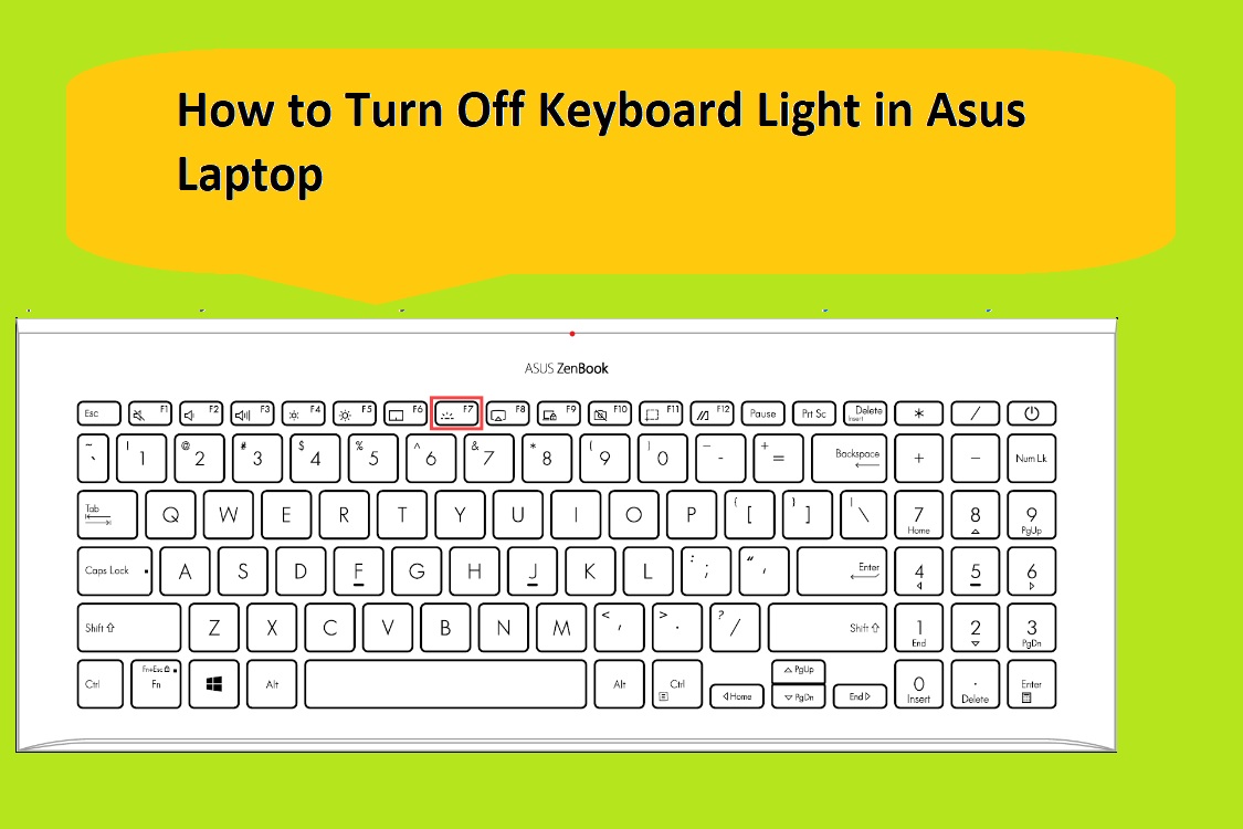 asus laptop keyboard light turnoff trick