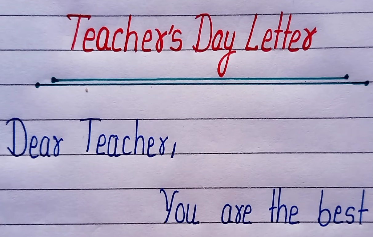 Teachers Day Letter